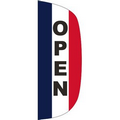 "OPEN" 3' x 8' Stationary Message Flutter Flag